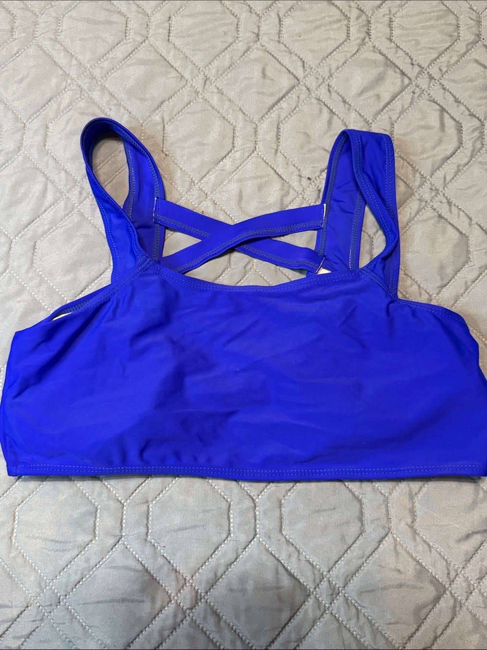 SHEIN Royal Blue Strappy Bikini Top - Picture 2 of 3